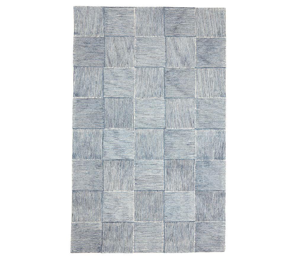 Concentric Square Tile Rug